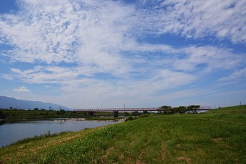 Canvas Print - Scenery of the river side