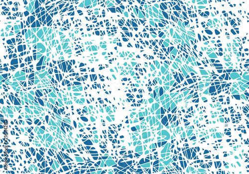 Seamless pattern with blue ...