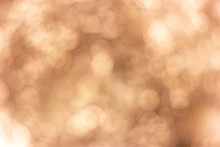 Abstract Blurred Brown White Bokeh Background.