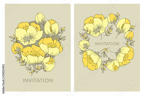 Tender elegant yellow rose ...