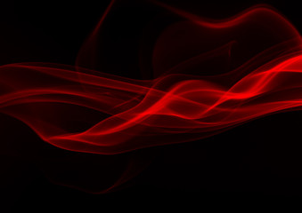 red smoke abstract on black background, fire design