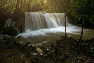 huai mae khamin waterfall kanchanaburi