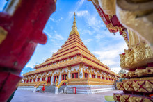 Phra Mahathat Kaen Nakhon Located In Wat Nong Waeng, Is A Thai Royal Temple Of The Old Town.