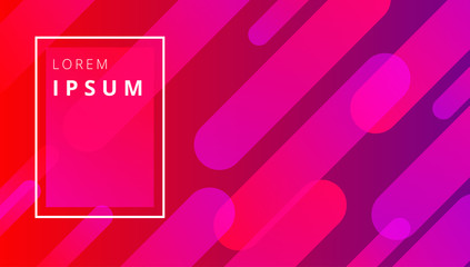 Wall Mural - Pink spectrum background with geometric pattern.