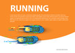 Sports poster running event