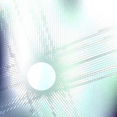 Poster - Light abstract dotted background with circle. Graphic pattern