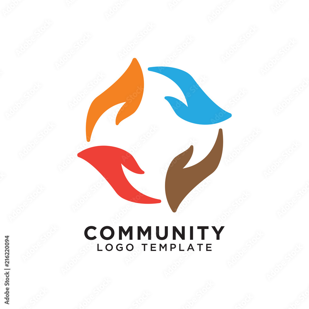 Community organization logo design template Stock Vector | Adobe Stock