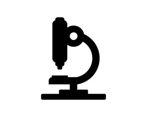 Wall Mural - microscope black silhouette image vector icon logo symbol