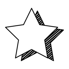 Poster - line creative star symbol insignia style