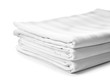 © Pixel-Shot - Stack of clean bed sheets on white background