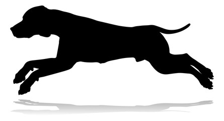 Canvas Print - Dog Silhouette Pet Animal