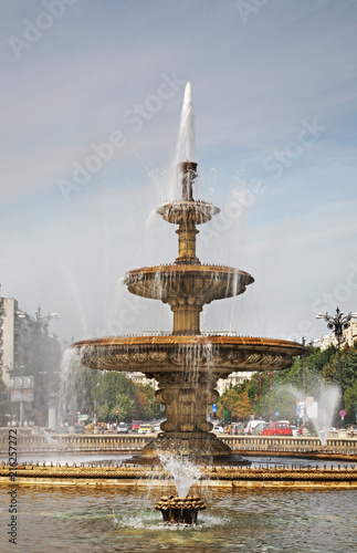 Fotografie, Obraz Unification Square (Piata Unirii) in Bucharest. Romania
