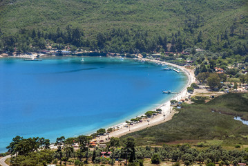 Wall Mural - Mugla, Turkey,3 June 2012: Gokova Bay, Akyaka Beach