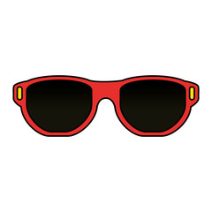 Wall Mural - sunglasses summer isolated icon vector illustration design