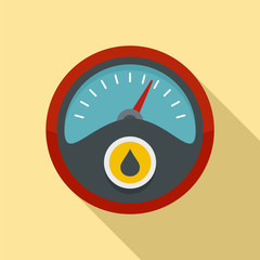 Canvas Print - Petrol dashboard icon. Flat illustration of petrol dashboard vector icon for web design