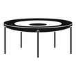 Round trampoline icon. Simple illustration of round trampoline vector icon for web design isolated on white background