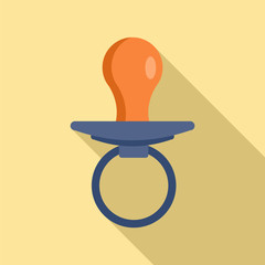 Poster - Boy nipple icon. Flat illustration of boy nipple vector icon for web design