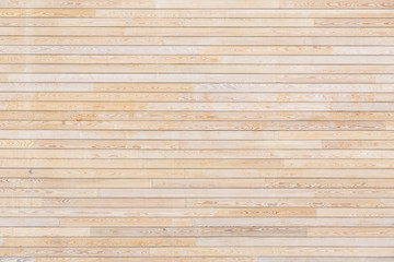 Texture of wooden slats. Many beige planks on the photo.