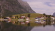 Hyen, kleines Fischerdorf am Hyenfjord, Seitenarm Nordfjord, Norwegen