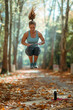 © Microgen - Woman Exercising Outdoors in The Fall