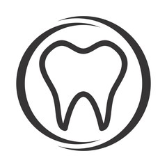 Canvas Print - Dental logo. Dentist Icon. Orthodontic symbol. Vector eps 08.