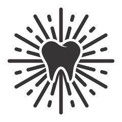 Canvas Print - Dental logo. Dentist Icon. Orthodontic symbol. Vector eps 08.