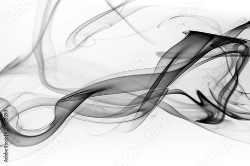 Dekoracja na wymiar  czarny-dym-na-bialym-tle-sztuka-abstrakcyjna-ruch-dymu