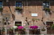 Restaurant in the Piazza de Mercanti, a square in the Trastevere district in Rome
