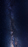 Fototapeta  - Milky Way Galaxy with stars and space dusts. soft focus and noise due to long expose and high iso.