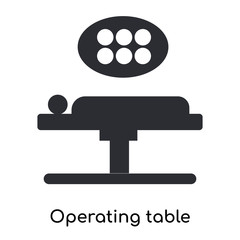 operating table icon isolated on white background. Simple and editable operating table icons. Modern icon vector illustration.