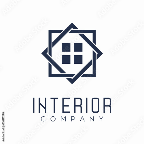 Minimalist Interior Logo Design Concept Buy This Stock