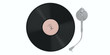 © Rawf8 - Vinyl record LP player isolated, cutout on white background, top view. 3d illustration