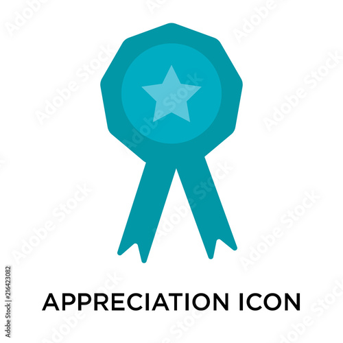Fotografia appreciation icon isolated on white background