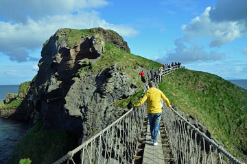 rope bridge between two cliffs
