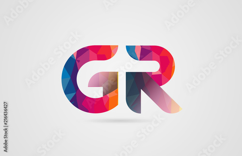 Alphabet Letter Gr G R Logo Combination Design Stock Vector Adobe Stock