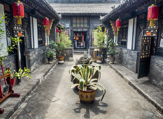 Wall Mural - Pingyao Ancient City architecture and ornaments, Shanxi, China