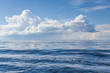 © alexkazachok - Cumulus white clouds over the water surface of Ladoga Lake. Karelia.