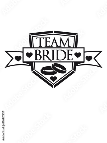 Herz Schild Wappen Ringe Banner Stempel Crew Crew Girls Madchen Team Bride Frau Heiraten Hochzeit Braut Ehefrau Junggesellenabschied Verlobt Party Feiern Buy This Stock Illustration And Explore Similar Illustrations At Adobe
