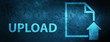 Upload (document icon) special blue banner background