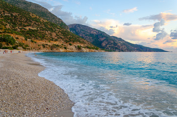 Wall Mural - beautiful beach in popular turkish resort Oludeniz, Turkey