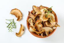 Bowl Of Dried Mushrooms