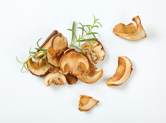 Wall Mural - handful of dried mushrooms