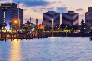 Wall Mural - Architecture of Corpus Christi at sunset