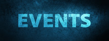 Events Special Blue Banner Background