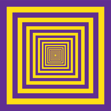 Purple And Yellow Square Illusion