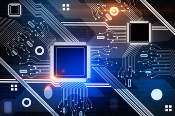 Sticker - computing and technology background