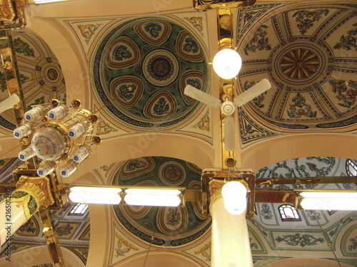 Interior Of Masjid Nabawi In Medina Saudi Arabia Nabawi