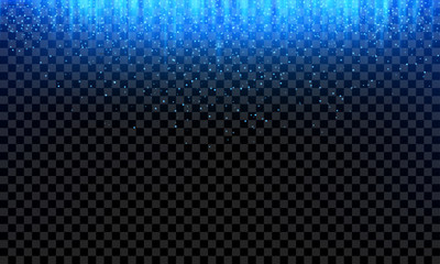 Wall Mural - blue glitter fall vector glittery light background