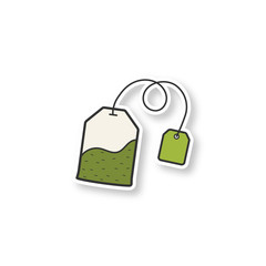Wall Mural - tea bag patch