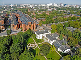 Fototapeta Miasto - Pałac Herbsta- ogród z góry- Łódź, Polska